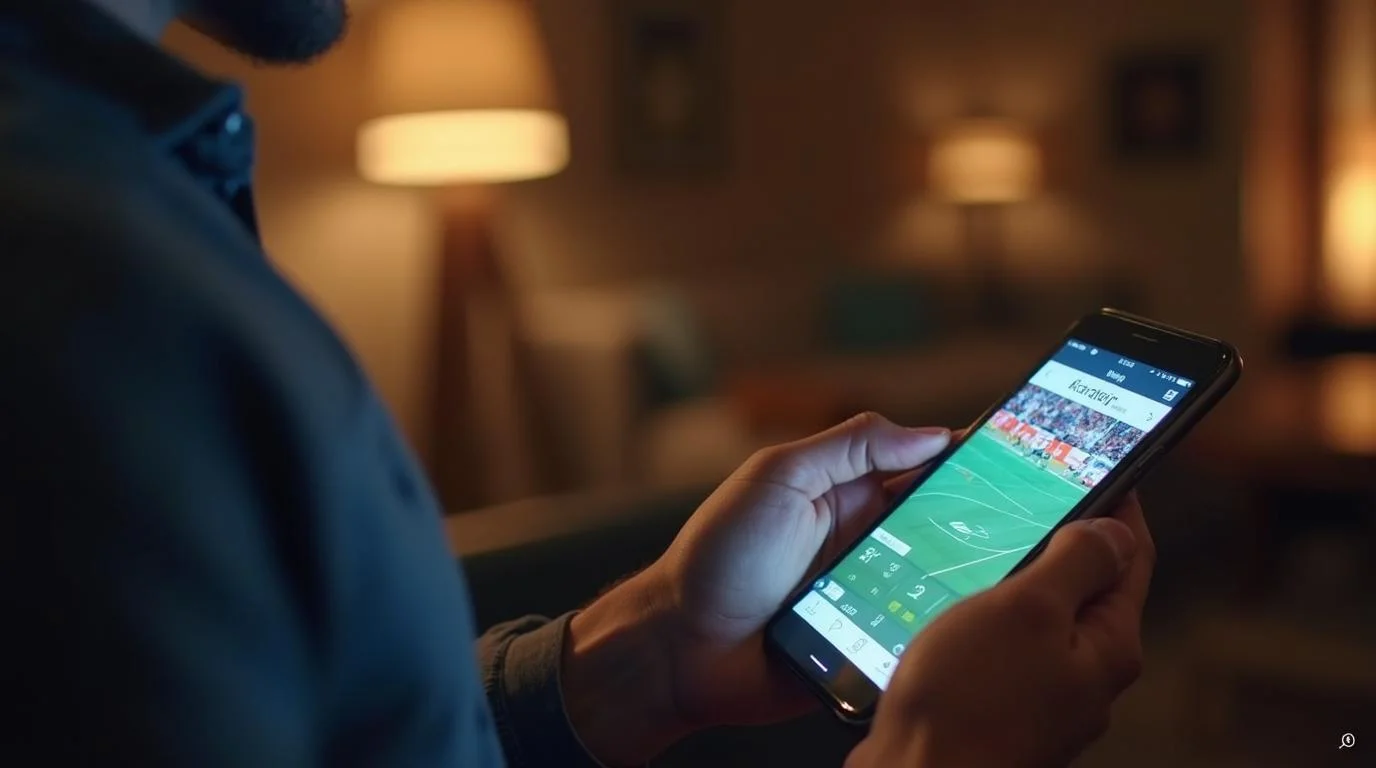 Phone With the Action App Open